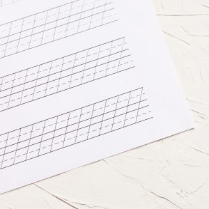 Printable Copperplate Guidelines - 4 mm