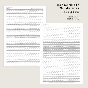 Copperplate Guidelines - 5mm