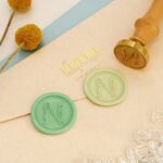 Wax Seal Stamp - Floral initial - N